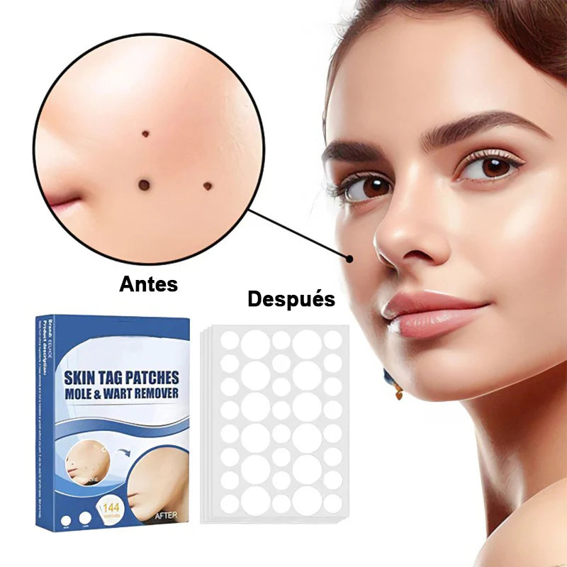 Pegatina para eliminar verrugas y lunares